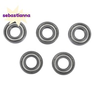 6002Z 15 x 32 x 9 mm shielded metal ball bearings 5 pcs, Silver