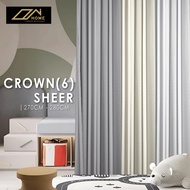 homecurtain - Sheer 6 Mix Curtain Window Made Hook Eyelet (270cm-280cm)