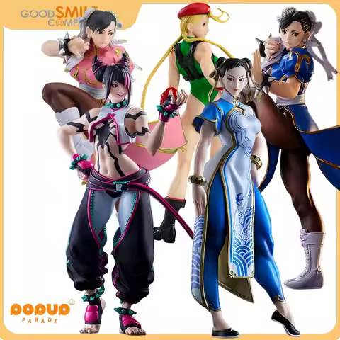 Original Max Factory Pop Up Parade Street Fighter 6 Han Juri Chun-Li Disfraz Rosa Ver. Serie De Cole