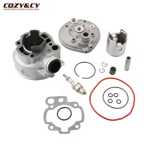Motorcycle 90cc 49mm Big Bore Cylinder Kit & Cylinder Head For Yamaha DT50 TZR50 DT TZR 50cc AM6 Min