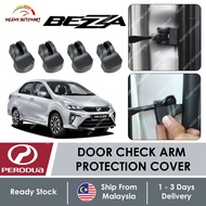 4PC Perodua Bezza Door Check Arm Protection Decoration Cover Accessories Bodykit Gear Up Aksesori Kereta 2023 2022 2024
