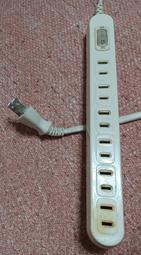 ╭✿㊣ 二手 IKEA KOPPLA 電源延長線 /排插/【1200W】6座2孔1切 功能正常 特價 $199 ㊣✿╮