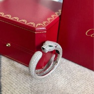 Cartier 卡地亞panthère獵豹大豹子白金滿鑽手鐲16號，高級珠寶 ，2016購入