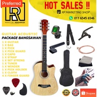 Guitar Acoustic Murah Budget Gitar Kapok Package For Beginner/ acesories guitar / capo / tuner gitar