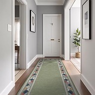 Beverly Rug Outdoor Runner Rug 2x7 Modern Floral Bordered Area Rugs for Indoor and Outdoor Patio Eas