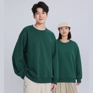 hoodie man hoodie plus size hoodie Spring Autumn Dropped Shoulder Style Dark Green Sweatshirt Men's 