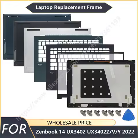 NEW For ASUS Zenbook 14 UX3402 UX3402Z UX3402V UM3402Y 2022 Laptop LCD Back Cover Front Bezel Palmre