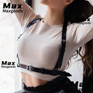 MAXG Harness Strap Belts Leather Waist Belt Straps Goth Body Bondage Cage