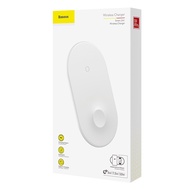 Baseus Original 2in1 Fast Qi Wireless Charger Pad For IP WATCH