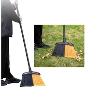 Yard Broom Sweeping Yard Artifact Home Outdoor Hard-Bristled Broom Outdoor Garden Broom Width 37cm