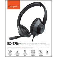 CREATIVE HS-720 V2 USB Headset with Noise-cancelling Condenser Mic & Inline Remote