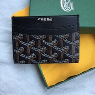 GOYARD กระเป๋าเก็บบัตรกระเป๋าใส่นามบัตรหนังแท้ใหม่ Gao Yade G บ้านกระเป๋าใส่เหรียญบัตรกระเป๋าใส่เหรี