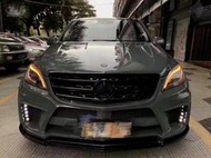 法克斯benz ML350 W166改wald寬體大包圍套件 ​前後保側群寬體