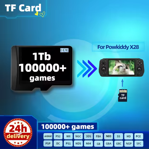 TF Game Card For Powkiddy X28 X18S Memory Pre-installed Retro Games PS2 PSP portable Console Handhel