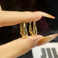 1 Pair 925 Sterling Silver Simple U-Shape Earrings For Women Gift Original Designed Glamorous Retro 