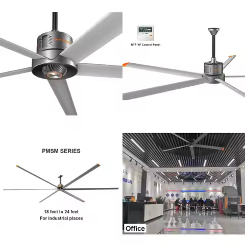 Morden 9/11/13 Feet Ceiling Fan PMSM HVLS Commercial Fans