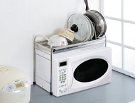 304不鏽鋼 魔術空間 碗盤架 可置於 微波爐 上方　瀝水架跨海大橋