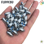 FLIPPE3U 20pcs Fishing Weight Sinker, Carp Fishing Alloy carbon steel material Fishing Sinkers, 2024