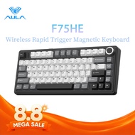 AULA F75HE Rapid Trigger Magnetic Switch Keyboard 75% 80 Keys 8kHz Low Latency RGB Hot-swap Triple M