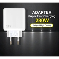 Cooltech 280W Charger Head 280W X50 Fast Charging Batok Adapter/ Quick Charge 3.0 USB Charger 3 Port