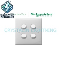 TOMBOL SWITCH 4 BUTTON SCHNEIDER CLIPSAL S-CLASSIC SWITCH 4 GANG - E34