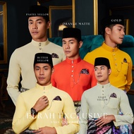 BAJU MELAYU ELRAH EXCLUSIVE ULTIMATE 2.0 (2024) ORANGE & YELLOW EDITION