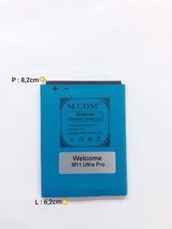 Battery Batere Batre Baterai Double Power Mcom Welcome M11 Ultra Pro