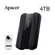 Apacer宇瞻AC533 4TB USB3.2 Gen1 2.5吋防護型行動硬碟-黑