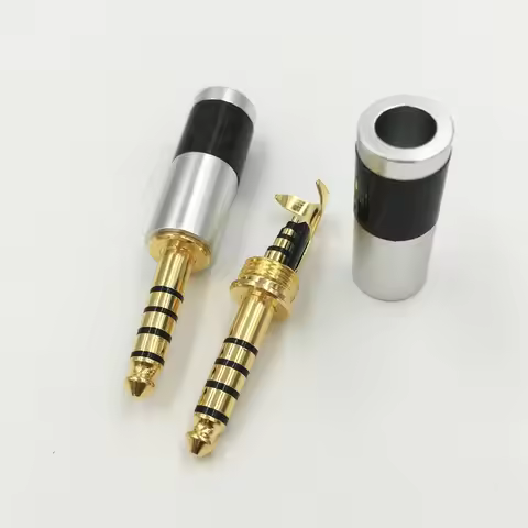 10Pcs 4.4mm 5Pole Balanced Audio Jack Headphone Earphone DIY Plug Adapter for Sony PHA-2A TA-ZH1ES N