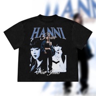 【220G 100%Cotton】SISI ready stock Kaos Newjeans Hanni Tshirt Kpop Y2k loose casual short sleeve Tee 