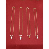 Light Gold Children's Necklace, Weight 2.5gram