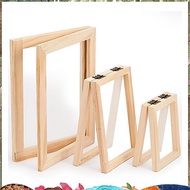 3 Pieces Paper Making Wooden Paper Making Mould Papermaking Screen Kit 3 Size Frame for DIY  (A7, A6