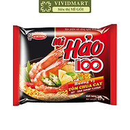 ACECOOK - Hảo 100 hương vị Tôm Chua Cay, Mì ăn liền Hảo 100 Tôm Chua Cay ngon Hảo Hảo (65g/gói)