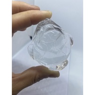 D3197 Natural Crystal Raw Ore/White Aurora Material Money-Biting Toad Tripod Weight: 95g Size: Heigh