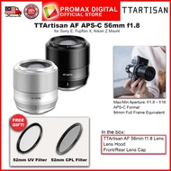 TTArtisan APS-C AF 56mm f1.8 Large Aperture Camera Lens for E X and Z Mount ttartisan