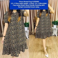 DRESS VOXY REMPEL BUSUI MOTIF KOTAK / BUNGA / ABSTRAK