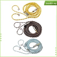 [LovoskibcMY] Earphone Audio Wire /2Pin Connector HiFi 8 Core Silver Plated Upgrade Cable