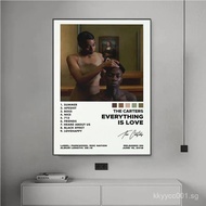 The Carters Everything Is Love Jay Z B-Beyonce Poster Prints Music Album Canvas Painting Wall Art Pi