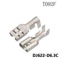 T091MF DJ626-6.3B Female Plug Spring 6.3 Series Automotive Terminal 1500-0080 Domestic Wiring Copper