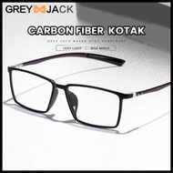 Grey Jack Frame Kacamata Model Sporty Bahan Titanium Fiber Fashion Pria Wanita Ringan Bisa Minus Ant