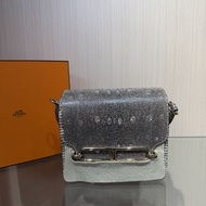 Hermes 愛馬仕roulis19豬鼻子包 金扣 蜥蜴皮
