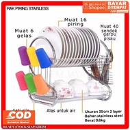 Stainless STEEL Dish Rack || Stainless STEEL 2-tier Dish Rack