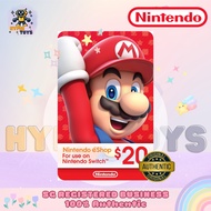 [100% AUTHENTIC] Nintendo Eshop Gift Card (US) $10 $20 $50