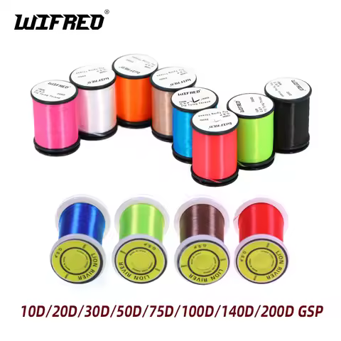 Wifreo 10D/20D/30D/50D/75D/100D/140D/200D GSP High Tensile Polyethylene Floss Line Fly Tying Materia