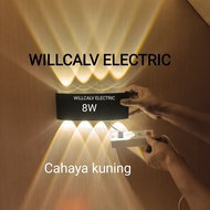 CAHAYA Emico 2-way wall lamp 8W yellow light 3000K / Outdoor wall lamp 8W 2-way yellow light 3000K