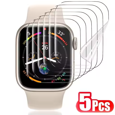 Hydrogel Film for Apple Watch 9 5 6 SE 3 2 1 40MM 44MM 42MM 38MM Screen Protector for Apple Watch Ul