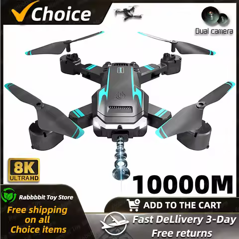 Newest S6 Max 8K Drone Professional Foldable Quadcopter Aerial HD Camera GPS RC Helicopter 10KM Obst