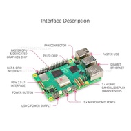 New 5 MODEL 4GB 8GB 16GB RAM BCM2712 Linux computer  5 Development Board AI kit  5 of 8gb