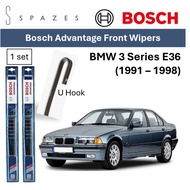 (1991-1998) Wiper BMW 3 Series E36 Wiper BMW E36  Bosch Advantage U Hook Front Wiper
