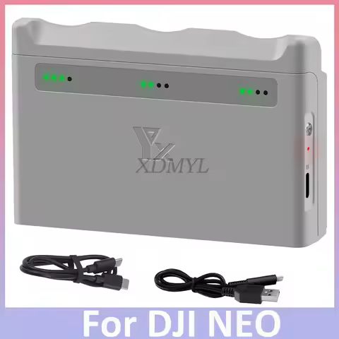 For DJI Neo Three-ways Charging Hub Drone Battery Charger Butler Power Bank Charging 3 Batteries for